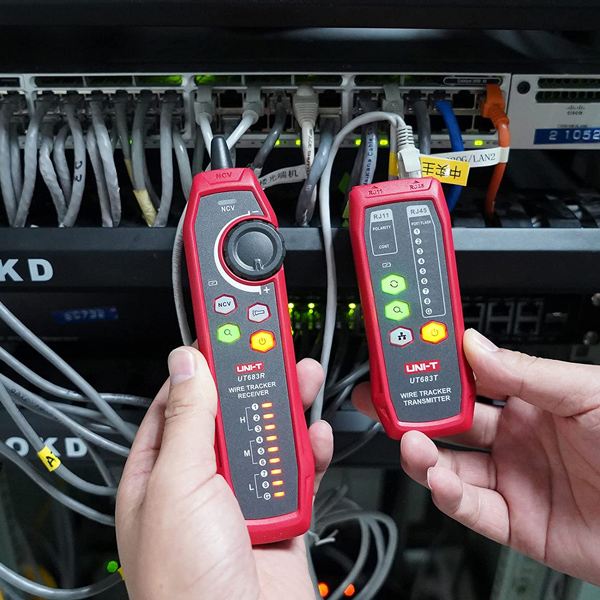 UNI-T tester καλωδίων δικτύου UT683KIT, RJ45/RJ11 - UNI-T