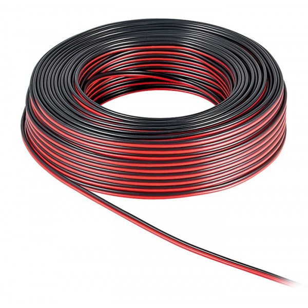POWERTECH καλώδιο ήχου 2x 1.50mm² CAB-SP005, CCA, 10m, μαύρο & κόκκινο - Ήχος