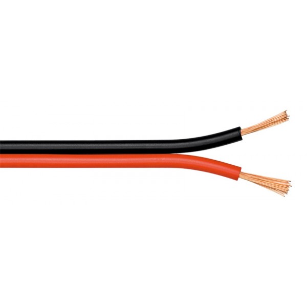 POWERTECH καλώδιο ήχου 2x 0.50mm² CAB-SP008 Copper, 10m, μαύρο & κόκκινο - Ήχος