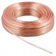 POWERTECH καλώδιο ήχου 2x 0.75mm² CAB-SP013, CCA, 10m, διάφανο