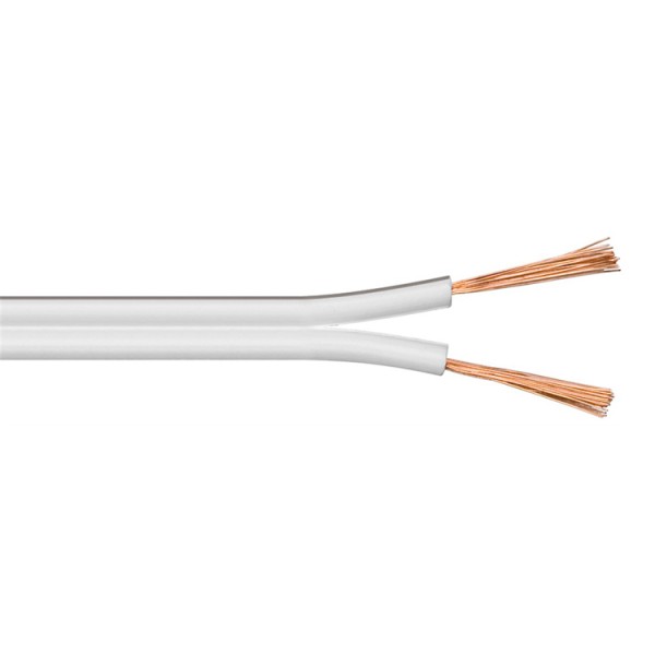 POWERTECH καλώδιο ήχου 2x 0.50mm² CAB-SP021, CCA, 10m, λευκό - Powertech