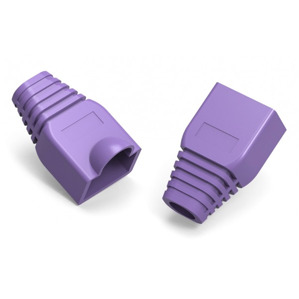 POWERTECH κάλυμμα για βύσμα δικτύου RJ45 CAB-N283, μωβ, 10τμχ - Powertech