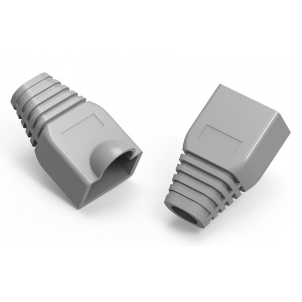POWERTECH κάλυμμα για βύσμα δικτύου RJ45 CAB-N091, γκρι, 10τμχ - Powertech