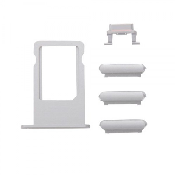 Πλαϊνά πλήκτρα και Βάση Sim για iPhone 7 Plus, Silver - Service