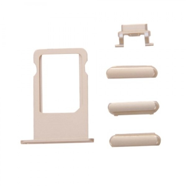 Πλαϊνά πλήκτρα και Βάση Sim για iPhone 7 Plus, Gold - Service