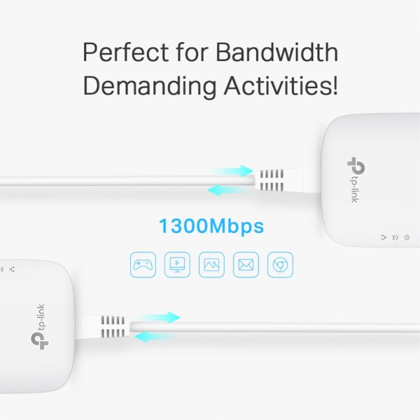 TP-LINK Passthrough Powerline Starter Kit TL-PA8010P, AV1300, Ver: 3.0 - Σύγκριση Προϊόντων