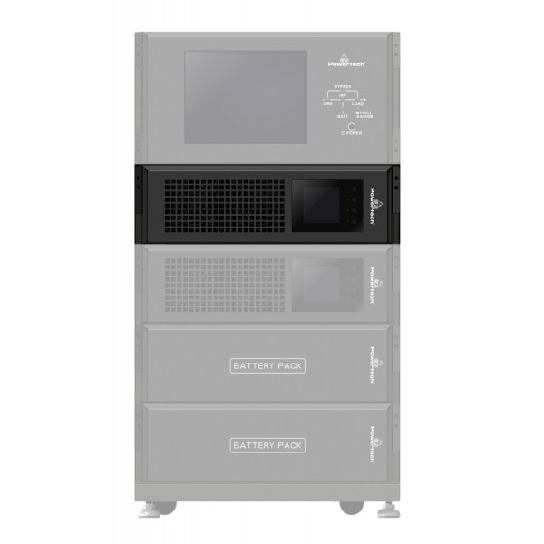 POWERTECH UPS On Line PT-10K3P3P, 10KVA/10KW, 3P/3P, 3U R/T - Powertech