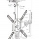 BRATECK βάση τηλεόρασης οροφής LCD-CM344, 23-55", έως 20kg