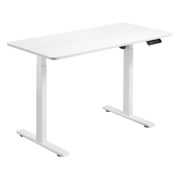BRATECK ηλεκτρικό γραφείο S08-22D-B, ρυθμιζόμενο ύψος, 120x60cm, λευκό - Εξοπλισμός γραφείου