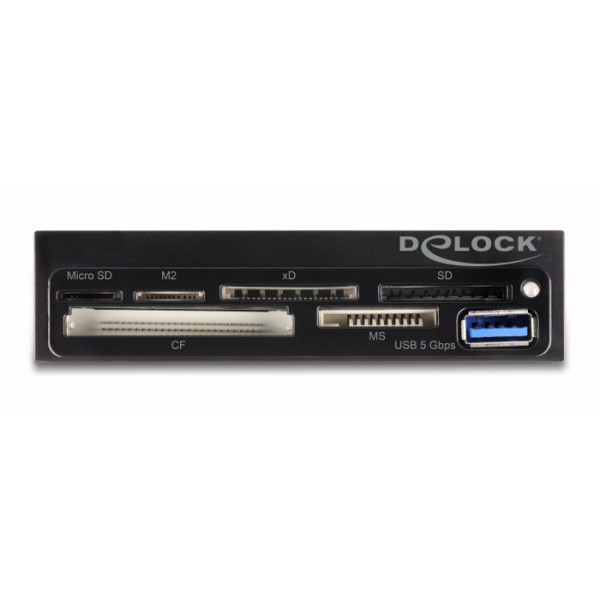 DELOCK USB 19-pin card reader 91759, CF/SD/micro SD/xD/MS/M2/USB, 5Gbps - Συνοδευτικά PC