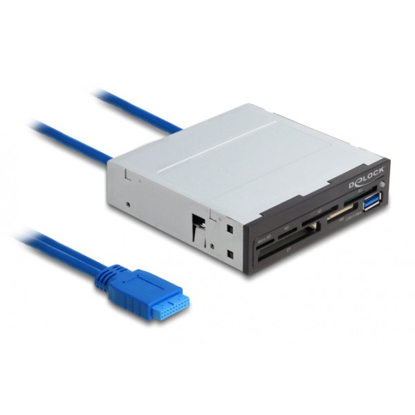 DELOCK USB 19-pin card reader 91759, CF/SD/micro SD/xD/MS/M2/USB, 5Gbps - Συνοδευτικά PC
