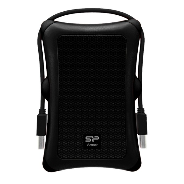 SILICON POWER εξωτερικός HDD Armor A30, 1TB, USB 3.2, μαύρος - Σκληροί Δίσκοι