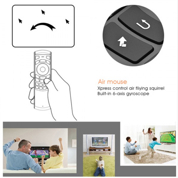 RIITEK τηλεχειριστήριο Mini i25 με πληκτρολόγιο & air mouse, 2.4GHz - Τηλεχειριστήρια & Πληκτρολόγια