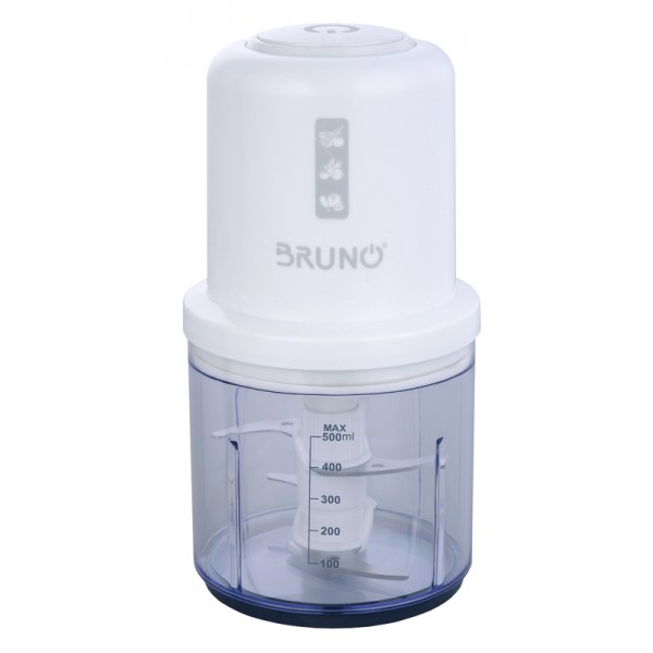 BRUNO πολυκόπτης BRN-0066, 500ml, 400W, 4 λεπίδες, λευκό - Συσκευές Κοπής, Μίξης, Ανάδευσης