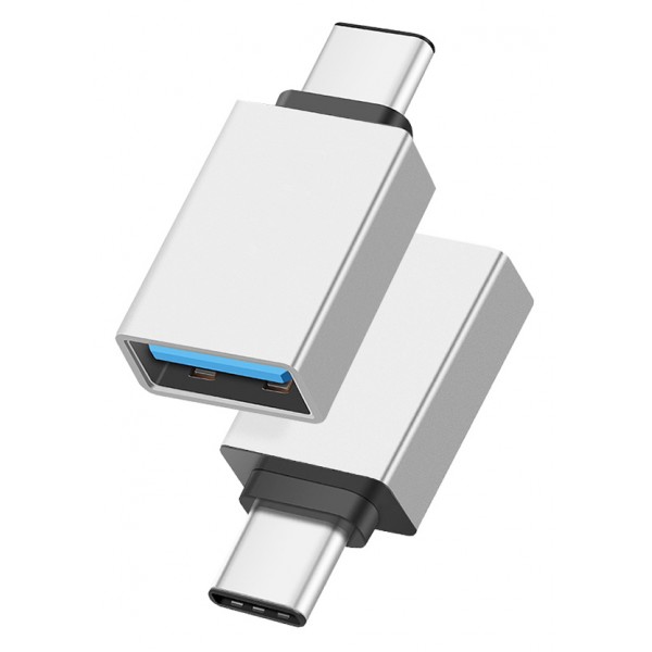 POWERTECH αντάπτορας USB-C σε USB 3.0 PTH-062, 5Gbps, ασημί - Powertech