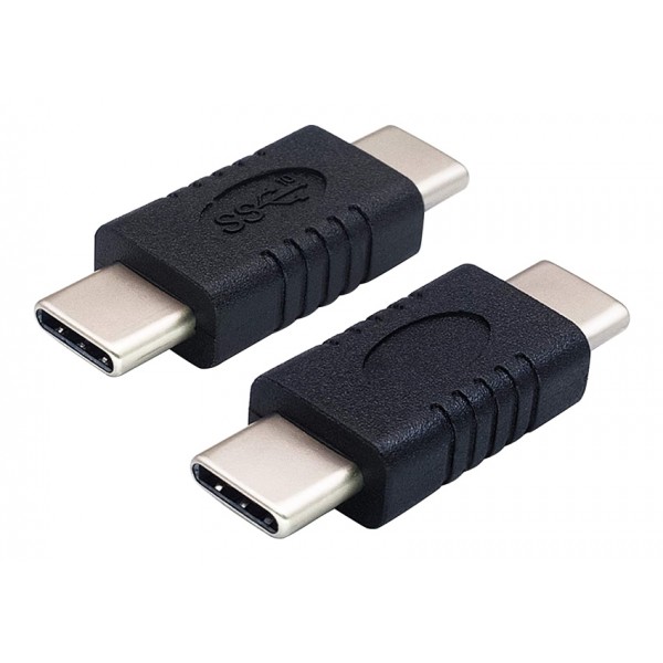 POWERTECH αντάπτορας USB-C αρσενικό σε USB-C αρσενικό PTH-061, μαύρος - Powertech