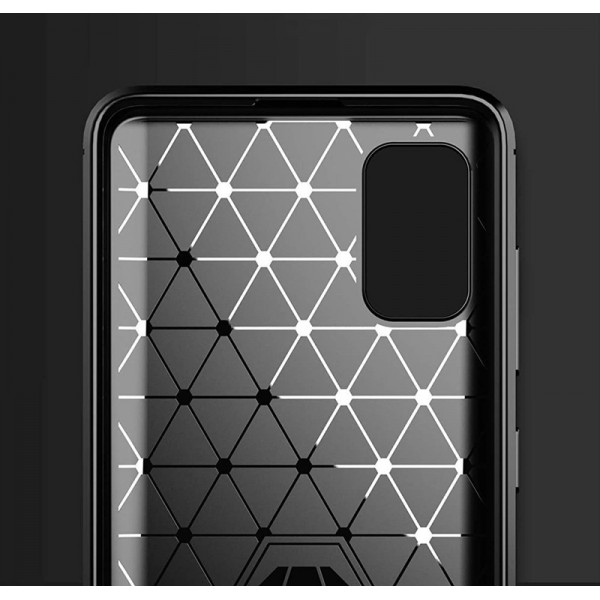 POWERTECH θήκη Carbon MOB-1727 για Samsung A03S, μαύρη - Powertech