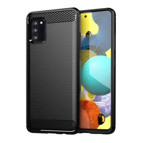 POWERTECH θήκη Carbon MOB-1727 για Samsung A03S, μαύρη - Powertech