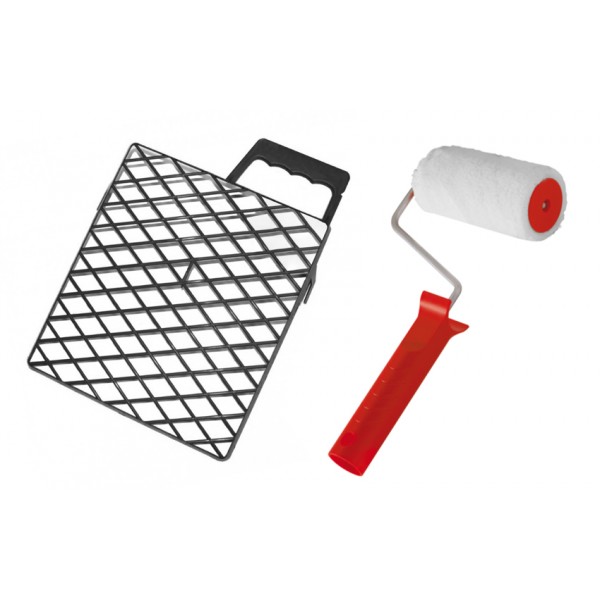 PROLINE ρολό & σχάρα βαφής 43150 με λαβή, πολυαμιδίου, 100mm - PROLINE