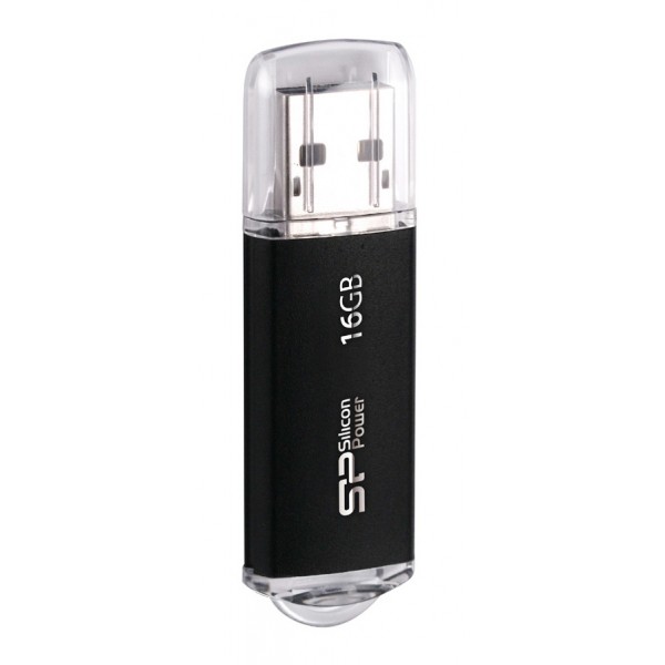 SILICON POWER USB Flash Drive Ultima II-I, 16GB, USB 2.0, μαύρο - USB Flash Drives