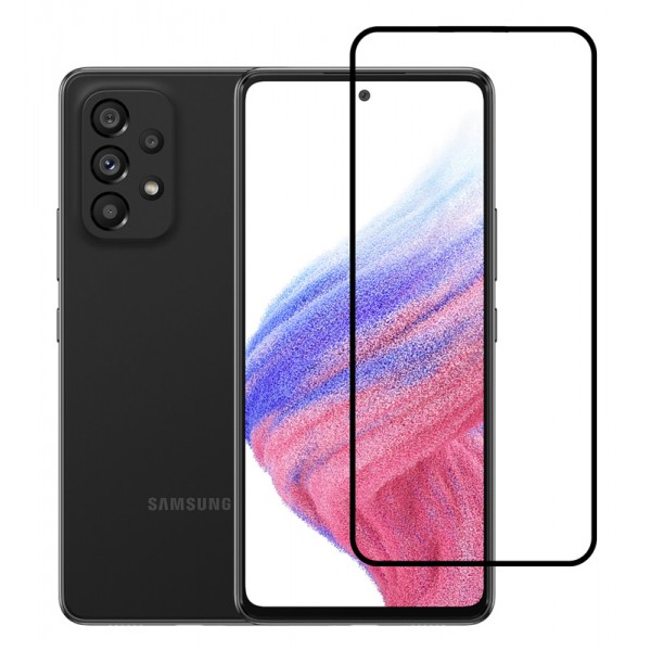 POWERTECH tempered glass 5D TGC-0554, full glue, Samsung A53 5G, μαύρο - Tempered Glass