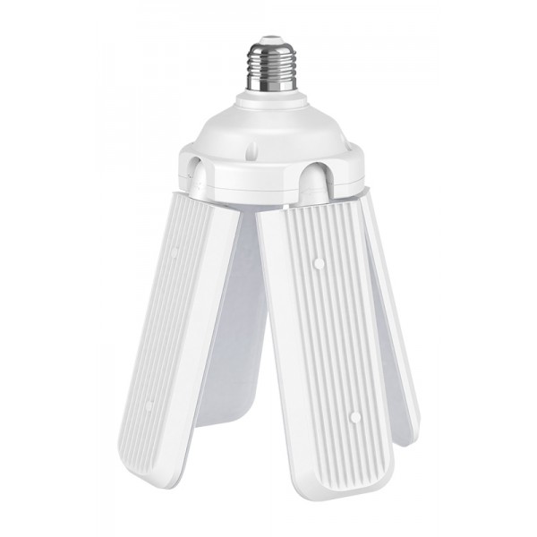 POWERTECH LED λάμπα E27-018, 4x αναδιπλούμενα πτερύγια, 52W, 4000K, E27 - Powertech