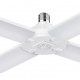 POWERTECH LED λάμπα E27-018, 4x αναδιπλούμενα πτερύγια, 52W, 4000K, E27