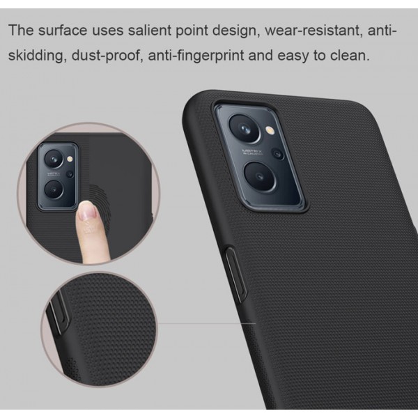NILLKIN θήκη Super Frosted Shield για Realme 9i, μαύρη - NILLKIN