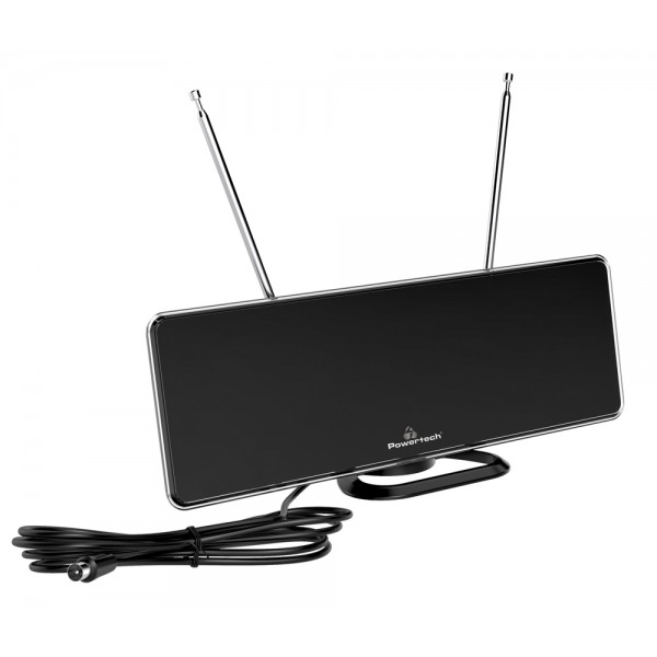 POWERTECH ψηφιακή κεραία PT-1006, 5G & LTE, DVB-T/T2, 4Κ, 28dB - Κεραίες TV - Αποκωδικοποιητές