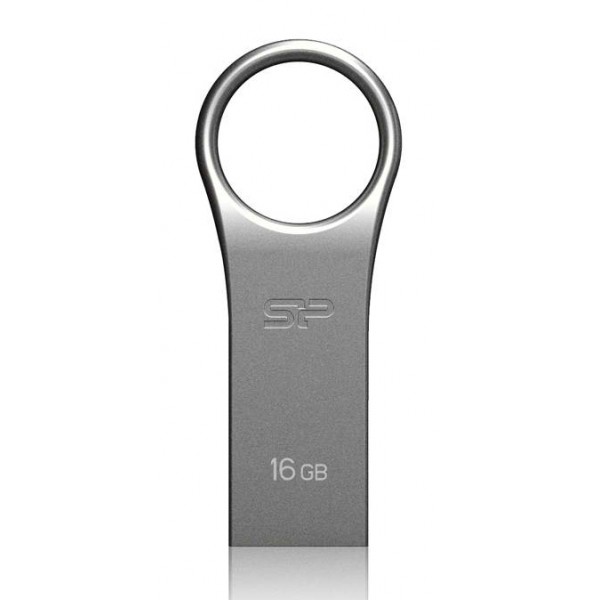 SILICON POWER USB Flash Drive Firma F80, 16GB, USB 2.0, ασημί - Silicon Power