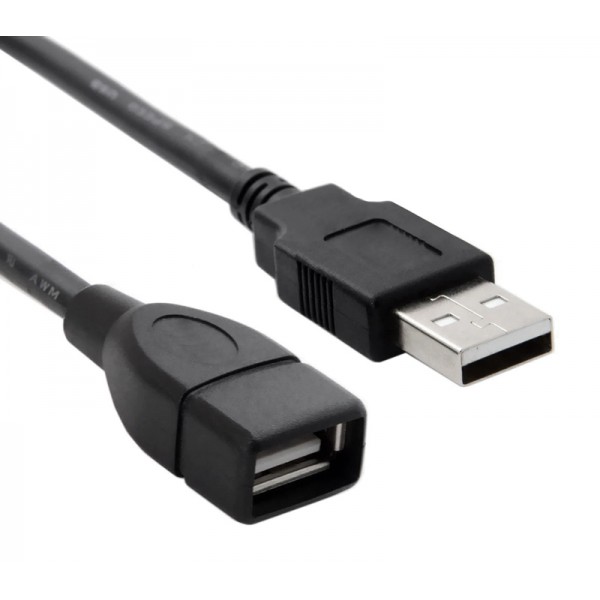 POWERTECH καλώδιο προέκτασης USB CAB-U011, 480Mbps, 1.5m, μαύρο - Powertech