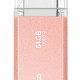 SILICON POWER USB Flash Drive Helios 202, 64GB, USB 3.2, ροζ χρυσό