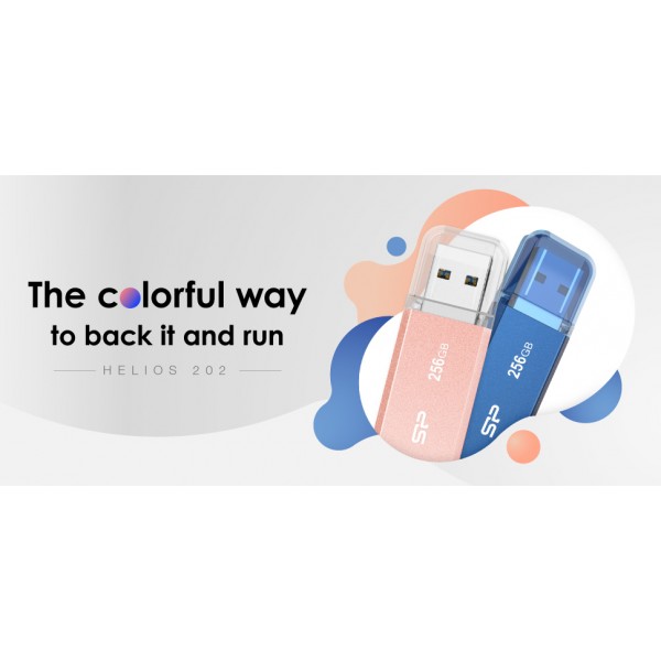 SILICON POWER USB Flash Drive Helios 202, 128GB, USB 3.2, ροζ χρυσό - USB Flash Drives