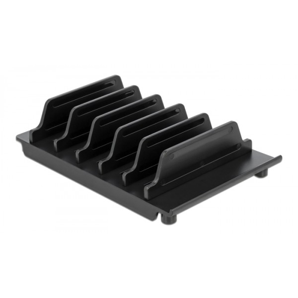 DELOCK βάση κινητών & tablet 18366, έως 6 συσκευές, μαύρη - DeLock