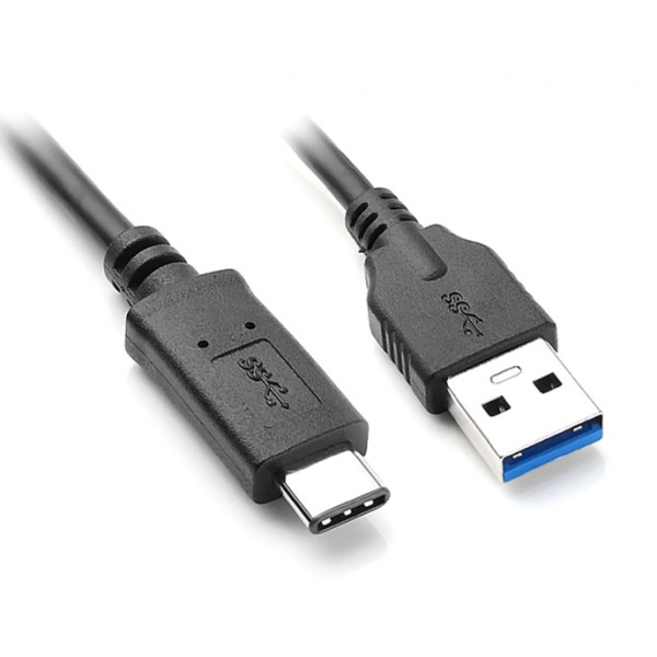 POWERTECH καλώδιο USB 3.0 σε USB-C CAB-UC013, 1m, μαύρο - Powertech