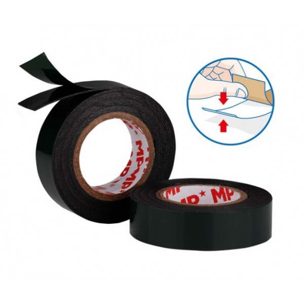 MP foam κολλητική ταινία διπλής όψεως PA515, 19mm, 2.3m, μαύρη, 2τμχ - MP
