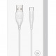 USAMS καλώδιο USB-C σε USB US-SJ267, 2A, 1m, λευκό