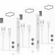 USAMS καλώδιο USB-C σε USB US-SJ285, 2A, 1m, λευκό