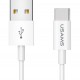 USAMS καλώδιο USB-C σε USB US-SJ285, 2A, 1m, λευκό