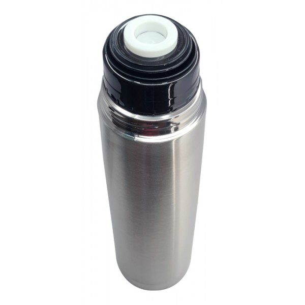 BRUNO θερμός BRN-0069, με καπάκι-κύπελλο, anti-slip, 1000ml, ασημί - BRUNO