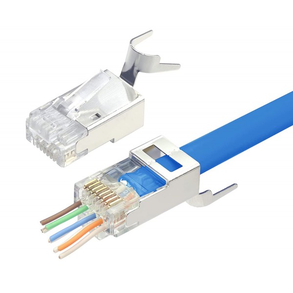 POWERTECH βύσμα RJ45 Cat 6a CAB-N286, copper, open type, 1.2mm, 10τμχ - Διάφορα Δικτύου