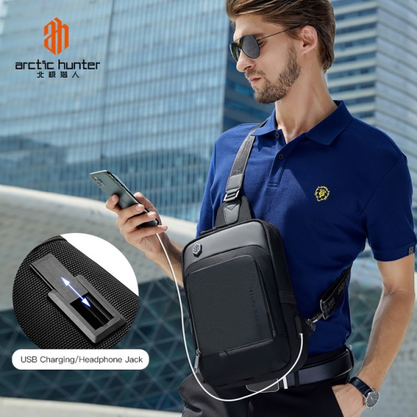 ARCTIC HUNTER τσάντα Crossbody XB00116 με θήκη για tablet, 7L, μαύρη - Σύγκριση Προϊόντων