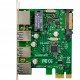 POWERTECH κάρτα επέκτασης PCIe σε USB 3.0 & GbE LAN ST642, VL805&RTL8153