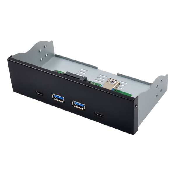 POWERTECH front panel 5.25" σε 2x USB 3.1 & 2x USB-C, VL820 - Κάρτες Επέκτασης PCI κ.α