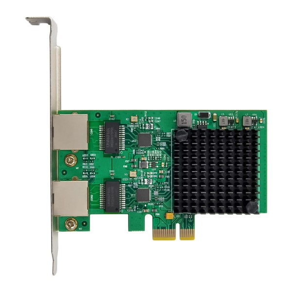 POWERTECH κάρτα επέκτασης PCIe σε 2x RJ45 2.5G ST7275, RTL8125B - Δικτυακά