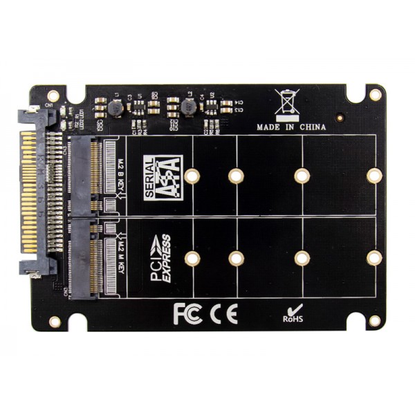 POWERTECH κάρτα επέκτασης U.2 SAS 2.5" σε M.2 B & M NGFF/NVME ST526 - Κάρτες Επέκτασης PCI κ.α