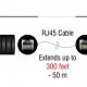 DELOCK audio extender 87857 RCA σε RCA, μέσω καλωδίου RJ45, έως 50m