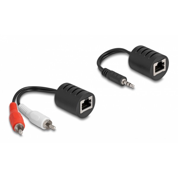 DELOCK audio extender 87859 3.5mm σε RCA, μέσω καλωδίου RJ45, έως 50m - DeLock