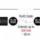 DELOCK audio extender 87859 3.5mm σε RCA, μέσω καλωδίου RJ45, έως 50m