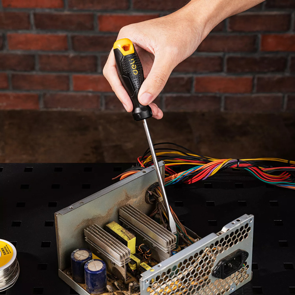 DELI ίσιο κατσαβίδι DL6251251 αντιολισθητική λαβή, μαγνητικό, 5mm, 125mm - DELI